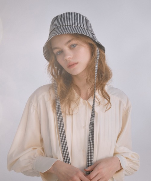 idem(イデム)の「3ways bucket hat/3wayバケットハット(ハット・レディース・ブラック/アイボリー/チェック・FREE)」の12枚目の写真