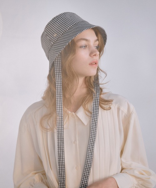 idem(イデム)の「3ways bucket hat/3wayバケットハット(ハット・レディース・ブラック/アイボリー/チェック・FREE)」の8枚目の写真