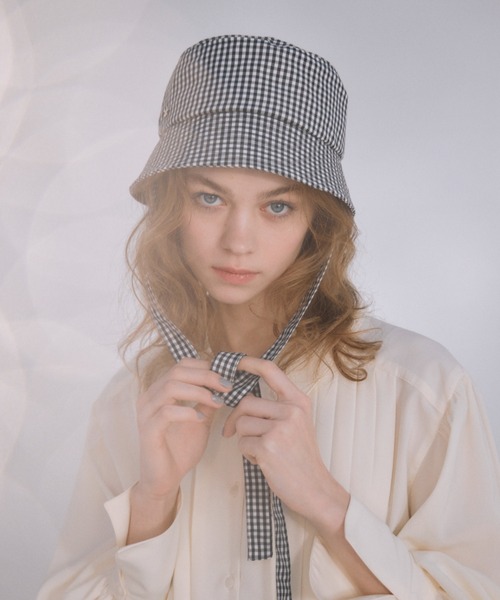 idem(イデム)の「3ways bucket hat/3wayバケットハット(ハット・レディース・ブラック/アイボリー/チェック・FREE)」の10枚目の写真