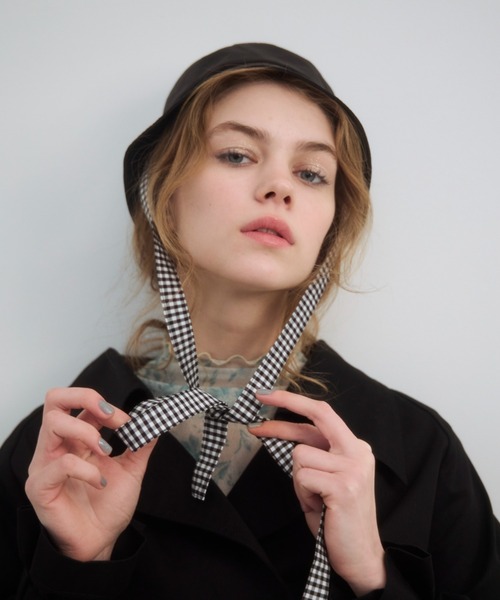idem(イデム)の「3ways bucket hat/3wayバケットハット(ハット・レディース・ブラック/アイボリー/チェック・FREE)」の15枚目の写真