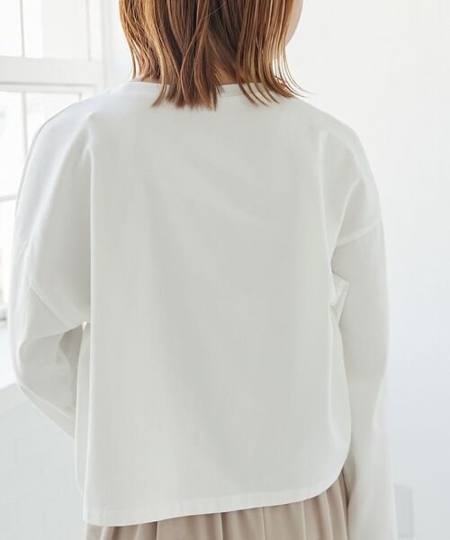 MAJESTIC LEGON(マジェスティックレゴン)の「ラインストーンロゴロンTee(Tシャツ/カットソー・レディース・ライトピンク/ライトブルー/オフホワイト・MEDIUM)」の8枚目の写真