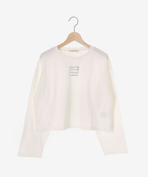 MAJESTIC LEGON(マジェスティックレゴン)の「ラインストーンロゴロンTee(Tシャツ/カットソー・レディース・ライトピンク/ライトブルー/オフホワイト・MEDIUM)」の13枚目の写真