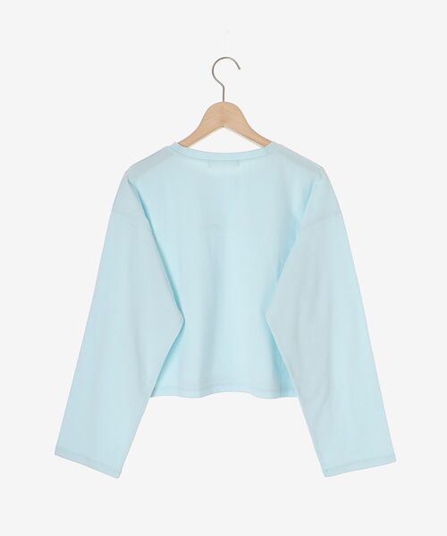 MAJESTIC LEGON(マジェスティックレゴン)の「ラインストーンロゴロンTee(Tシャツ/カットソー・レディース・ライトピンク/ライトブルー/オフホワイト・MEDIUM)」の16枚目の写真