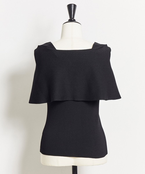 NOELA（ノエラ）の「２ＷＡＹリボンバーサカラーニット（ニット/セーター・レディース・ブルー/オフホワイト/ピンク/ブラック・フリー）」の21枚目の写真