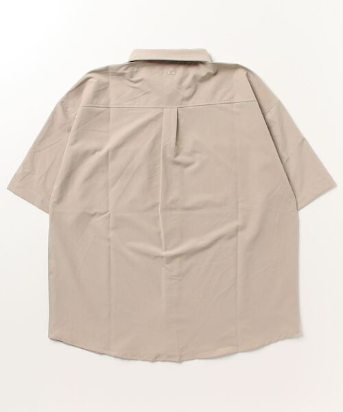 GERRY（ジェリー）の「GERRY ドライストレッチ ポケット付 半袖シャツ（シャツ/ブラウス・メンズ・ブラック/カーキ/ベージュ・M/L/LL）」の4枚目の写真