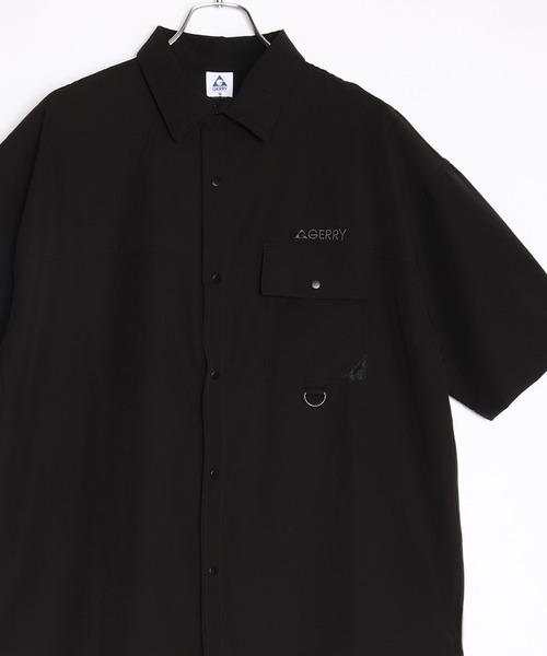 GERRY（ジェリー）の「GERRY ドライストレッチ ポケット付 半袖シャツ（シャツ/ブラウス・メンズ・ブラック/カーキ/ベージュ・M/L/LL）」の2枚目の写真