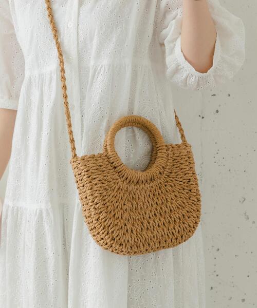 RODE SKO（ロデスコ）の「ミニラウンドハンドルカゴバッグ（かごバッグ