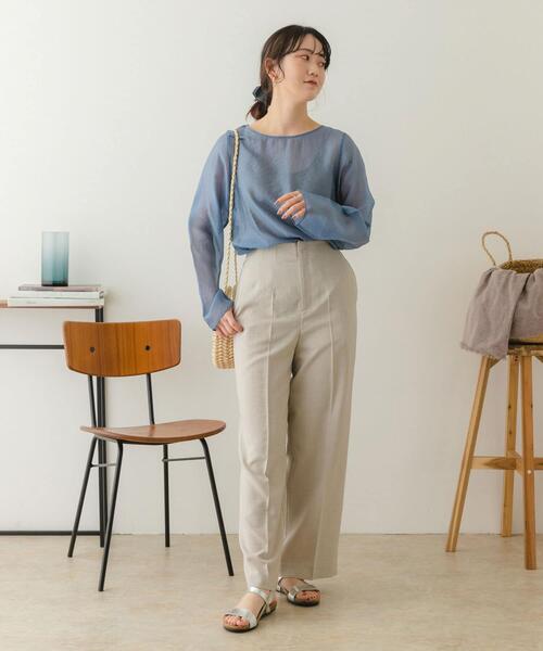 RODE SKO（ロデスコ）の「ミニラウンドハンドルカゴバッグ（かごバッグ・レディース・ナチュラル/グレー/ベージュ・ONE）」の6枚目の写真