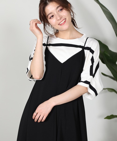 aity(アイティ)の「ボーダービッグプルオーバーTシャツ(Tシャツ/カットソー・レディース・ベージュ/ラベンダー/オフホワイト/ブラック・M)」の14枚目の写真