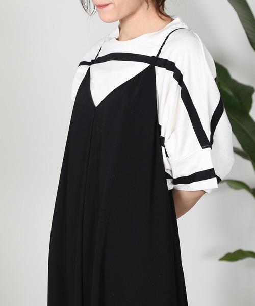 aity(アイティ)の「ボーダービッグプルオーバーTシャツ(Tシャツ/カットソー・レディース・ベージュ/ラベンダー/オフホワイト/ブラック・M)」の15枚目の写真