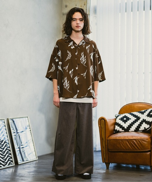 CASPER JOHN（キャスパージョン）の「Wide buggy slacks/ワイドバギースラックス（スラックス・メンズ・ブラウン/ブラック/グレー・SMALL/MEDIUM/LARGE）」の17枚目の写真