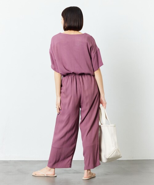FREAK'S STORE（フリークスストア）の「【限定展開】リラックス オールインワン（つなぎ/オールインワン・レディース・ナチュラル/パープル/ブラック/ブルー/オリーブ・SMALL/MEDIUM）」の19枚目の写真