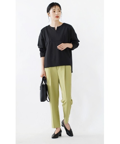 e-zakkamania stores(イーザッカマニアストアーズ)の「ツイル テーパードパンツ(その他パンツ・レディース・ベージュ/ブルー系その他/ブラック/グリーン系その他・L/M)」の12枚目の写真