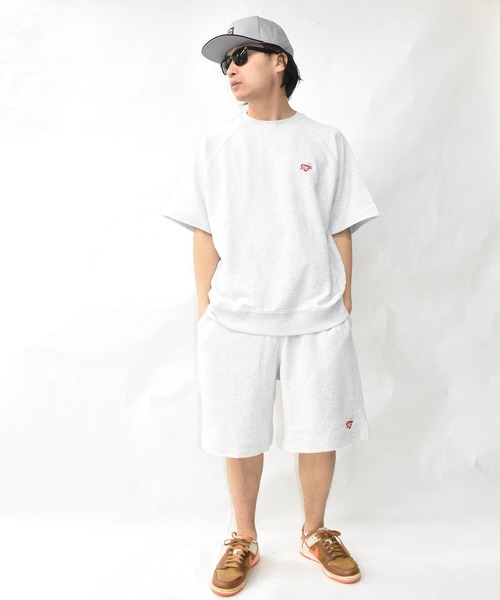 DOUBLE STEAL（ダブルスティール）の「ハート刺繍 半袖クルースウェット（Tシャツ/カットソー・メンズ・アッシュグレー/ブラック/ベージュ/モスグリーン・MEDIUM/LARGE/X-LARGE）」の13枚目の写真