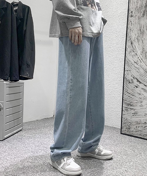 セール】ビンテージウォッシュワイドデニムパンツ（デニムパンツ