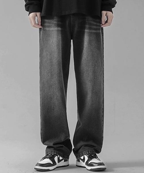 Shoowtime(ショウタイム)の「ビンテージウォッシュワイドデニムパンツ(デニムパンツ・メンズ・ライトブルー/ブラック/ブルー/グレー系/ブラウン・MEDIUM/LARGE/X-LARGE/XX-LARGE)」の8枚目の写真