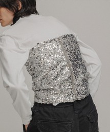 M TO R | ［TOPS］SEQUINED BUSTIER(キャミソール)