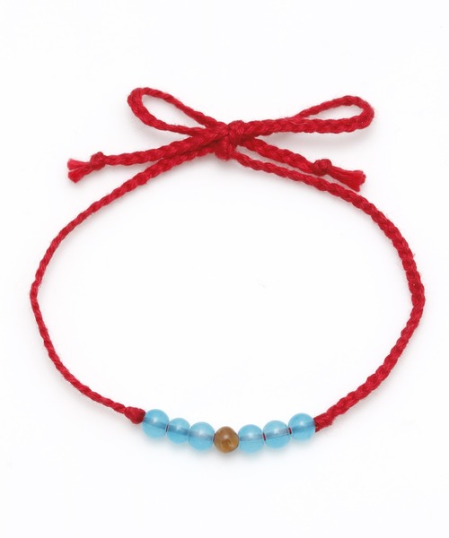 チャイハネ（チャイハネ）の「【チャイハネ】タイガーアイMEN'Sミサンガアンクレット（アンクレット・メンズ・レッド/ターコイズブルー/イエロー/パープル/ネイビー/ブラック・FREE）」の11枚目の写真