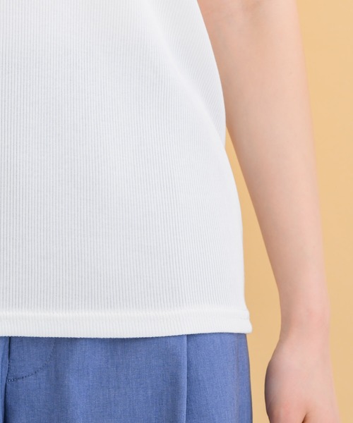 KATHARINE ROSS（キャサリンロス）の「【KATHARINE ROSS】ブライトテレコノースリーブ（タンクトップ・レディース・ブラック/ホワイト・MEDIUM）」の18枚目の写真