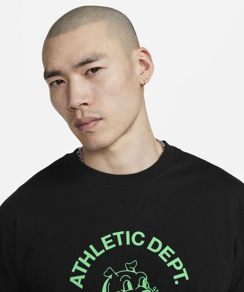 NIKE(ナイキ)の「ナイキ スポーツウェア メンズ Max90 Tシャツ / Nike Sportswear Men's Max90 T-Shirt<S-2XL 展開>(Tシャツ/カットソー・メンズ・ブラック/クリーム・L/M/S/2XL/XL)」の4枚目の写真