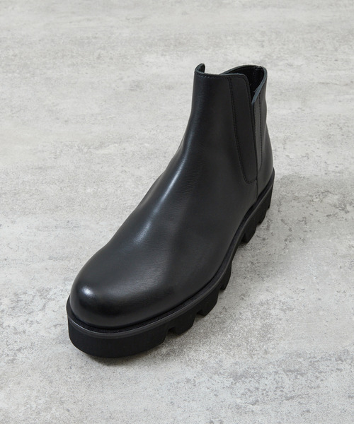 PADRONE（パドローネ）の「PADRONE パドローネ / INNERGORE BOOTS with Chunky Sole インナーゴアブーツ（チャンキーソール） トラックソール / PU8054-1143（ブーツ・メンズ・ブラック・40/42/41）」の5枚目の写真