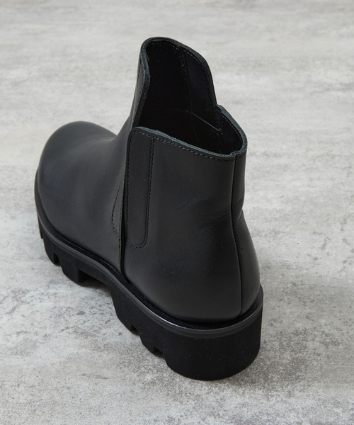 PADRONE（パドローネ）の「PADRONE パドローネ / INNERGORE BOOTS with Chunky Sole インナーゴアブーツ（チャンキーソール） トラックソール / PU8054-1143（ブーツ・メンズ・ブラック・40/42/41）」の9枚目の写真