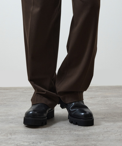 PADRONE（パドローネ）の「PADRONE パドローネ / INNERGORE BOOTS with Chunky Sole インナーゴアブーツ（チャンキーソール） トラックソール / PU8054-1143（ブーツ・メンズ・ブラック・40/42/41）」の14枚目の写真