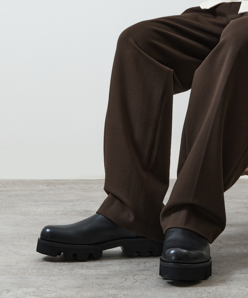 PADRONE（パドローネ）の「PADRONE パドローネ / INNERGORE BOOTS with Chunky Sole インナーゴアブーツ（チャンキーソール） トラックソール / PU8054-1143（ブーツ・メンズ・ブラック・40/42/41）」の17枚目の写真