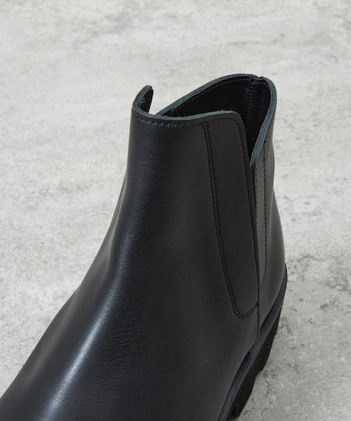 PADRONE（パドローネ）の「PADRONE パドローネ / INNERGORE BOOTS with Chunky Sole インナーゴアブーツ（チャンキーソール） トラックソール / PU8054-1143（ブーツ・メンズ・ブラック・40/42/41）」の7枚目の写真