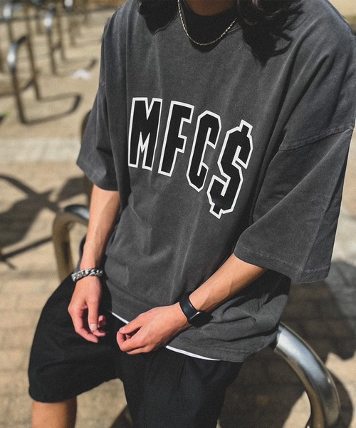 MFC STORE（エムエフシーストア）の「MFC STORE MFC＄ARCH LOGO PIGMENT BIG SILHOUETTE TEE（Tシャツ/カットソー・メンズ・ホワイト系その他/ブルー系その他/ケリー/ブラック・M/L/XL）」の3枚目の写真