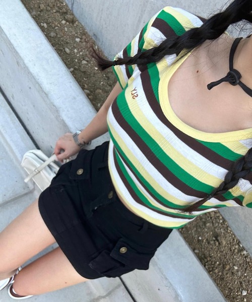 ROOPTOKYO（ループトウキョウ）の「Cargo Mini Skirt / カーゴミニスカート（スカート・レディース・ベージュ/ブラック・M/L/XS/S）」の16枚目の写真