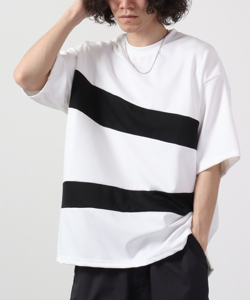 MMMM(エムエムエムエム)の「ルーズシルエットポンチ半袖Tシャツ(Tシャツ/カットソー・メンズ・チャコールグレー/ブラック/チャコール/ブラック系/ホワイト系/ホワイト・M/L)」の8枚目の写真