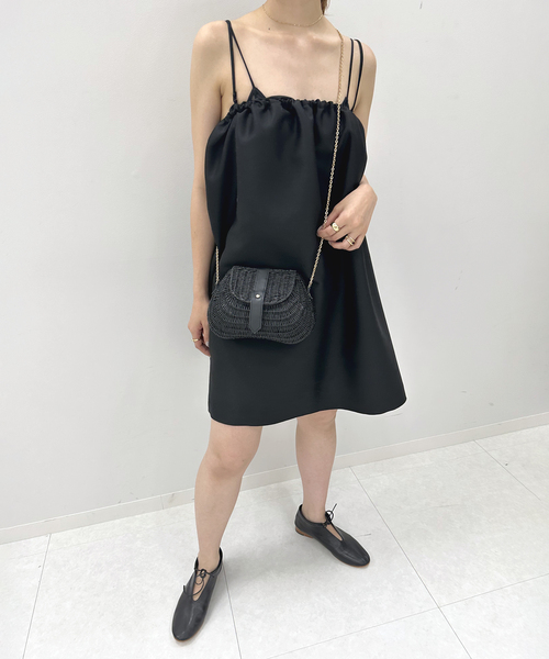 Larone(ラロネ)の「【LARONE/ラロネ】カゴバッグ(ショルダーバッグ・レディース・ブラック・FREE)」の2枚目の写真