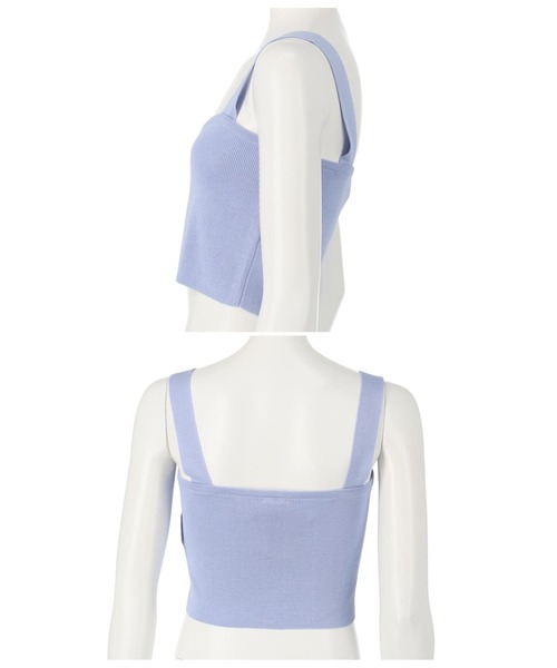 ANAP GｉRL（アナップガール）の「サマーニットキャミソール（キャミソール・キッズ・ターコイズブルー/ラベンダー/ホワイト・M/S/XS）」の15枚目の写真