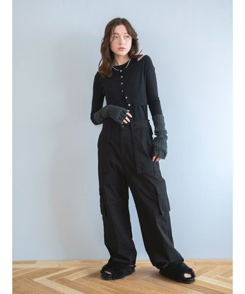 Ungrid(アングリッド)の「ボレロセットロングスリーブTee(Tシャツ/カットソー・レディース・オフホワイト/ブラック/ピンク・FREE)」の21枚目の写真