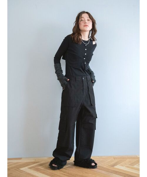 Ungrid(アングリッド)の「ボレロセットロングスリーブTee(Tシャツ/カットソー・レディース・オフホワイト/ブラック/ピンク・FREE)」の12枚目の写真