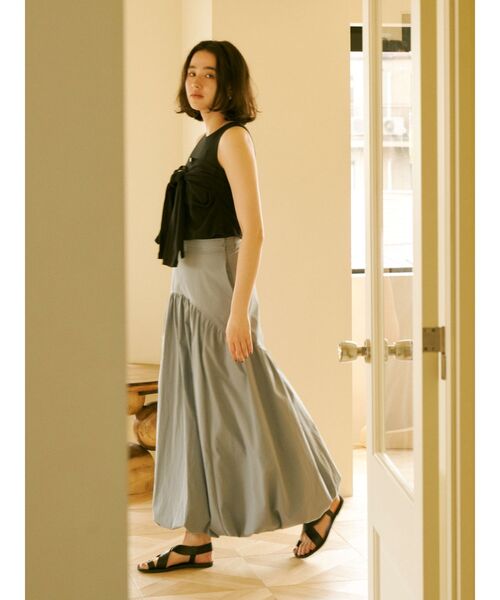 Ungrid(アングリッド)の「ボレロセットロングスリーブTee(Tシャツ/カットソー・レディース・オフホワイト/ブラック/ピンク・FREE)」の7枚目の写真