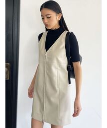 EMODA | フェイクレザーボックスワンピース(ワンピース)