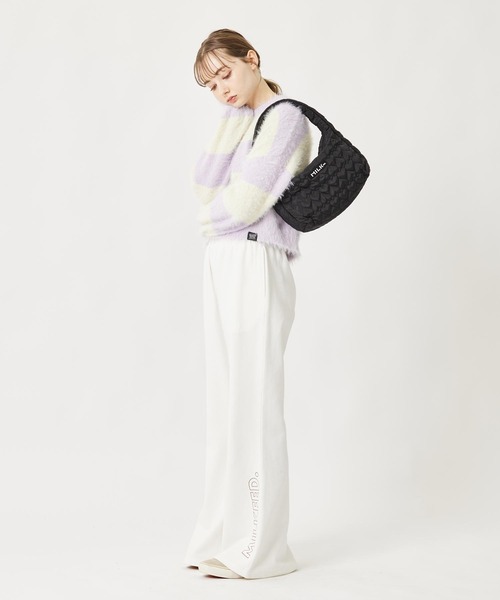 MILKFED.(ミルクフェド)の「HEART QUILTED HANDBAG(ハンドバッグ・レディース・ブラック/ピンク/オフホワイト・ONE SIZE)」の15枚目の写真