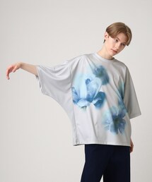 tk.TAKEO KIKUCHI | ボカシフラワームササビドルマンTシャツ(Tシャツ/カットソー)