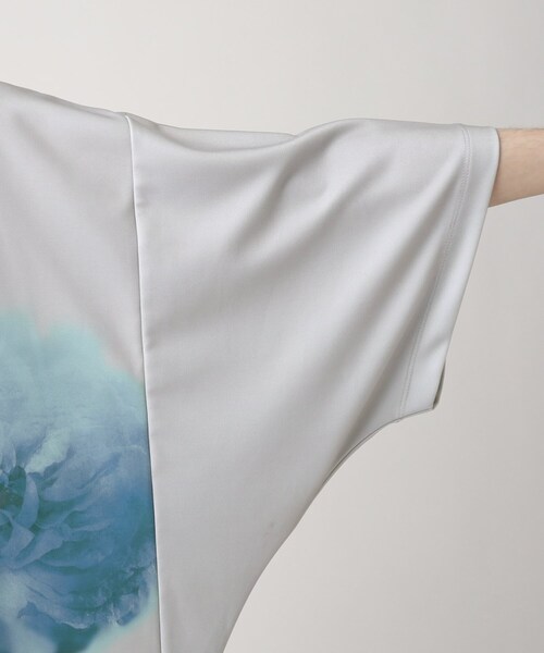 tk.TAKEO KIKUCHI（ティーケータケオキクチ）の「◆ボカシフラワームササビドルマンTシャツ（Tシャツ/カットソー・メンズ・ライトグレー系3/ブラック系3・88）」の8枚目の写真