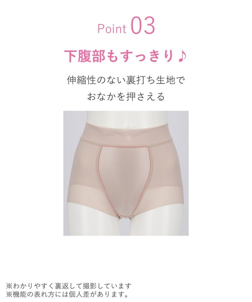 WACOAL（ワコール）の「ガードル　メッシュタイプ（ショーツ・レディース・ベージュ/ブラック/ブラウン系その他/スモークピンク/ライトブラウン・64/70/76/58）」の9枚目の写真