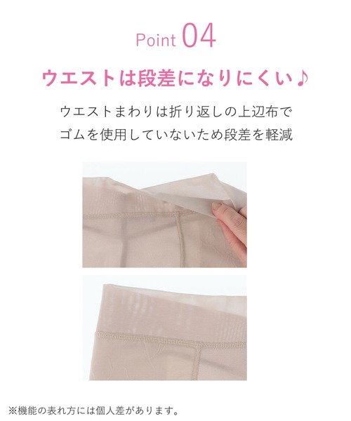 WACOAL（ワコール）の「ガードル　メッシュタイプ（ショーツ・レディース・ベージュ/ブラック/ブラウン系その他/スモークピンク/ライトブラウン・64/70/76/58）」の10枚目の写真