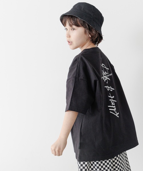 GLOBAL WORK（グローバルワーク）の「KIDS B HAPPY＊コラボプリントT半袖/961210（Tシャツ/カットソー・キッズ・ホワイト/ブラック/ホワイト系その他/ブラック系その他/ホワイト系その他2/ホワイト系その他3/ブラック系その他2・120cm/130cm/140cm/150cm/160cm）」の5枚目の写真