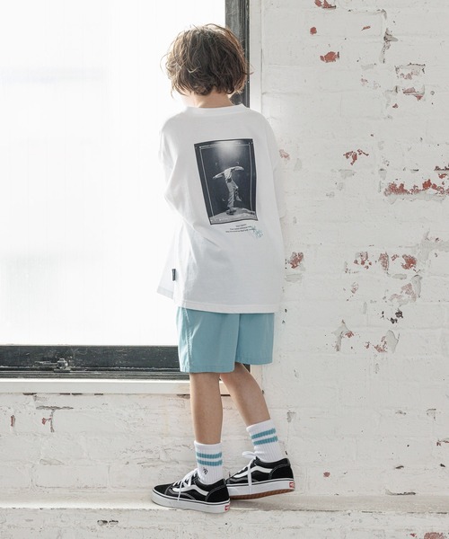 GLOBAL WORK（グローバルワーク）の「KIDS B HAPPY＊コラボプリントT半袖/961210（Tシャツ/カットソー・キッズ・ホワイト/ブラック/ホワイト系その他/ブラック系その他/ホワイト系その他2/ホワイト系その他3/ブラック系その他2・120cm/130cm/140cm/150cm/160cm）」の12枚目の写真