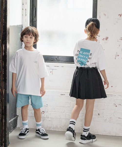 GLOBAL WORK（グローバルワーク）の「KIDS B HAPPY＊コラボプリントT半袖/961210（Tシャツ/カットソー・キッズ・ホワイト/ブラック/ホワイト系その他/ブラック系その他/ホワイト系その他2/ホワイト系その他3/ブラック系その他2・120cm/130cm/140cm/150cm/160cm）」の13枚目の写真