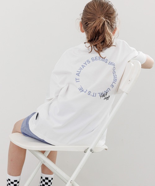 GLOBAL WORK（グローバルワーク）の「KIDS B HAPPY＊コラボプリントT半袖/961210（Tシャツ/カットソー・キッズ・ホワイト/ブラック/ホワイト系その他/ブラック系その他/ホワイト系その他2/ホワイト系その他3/ブラック系その他2・120cm/130cm/140cm/150cm/160cm）」の15枚目の写真
