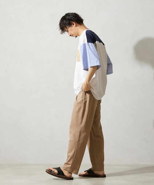 JOURNAL STANDARD relume(ジャーナルスタンダード レリューム)の「パネルスイッチTシャツ(Tシャツ/カットソー・メンズ・ホワイト/ホワイト系その他/ネイビー/ブルー系その他・MEDIUM/LARGE)」の22枚目の写真