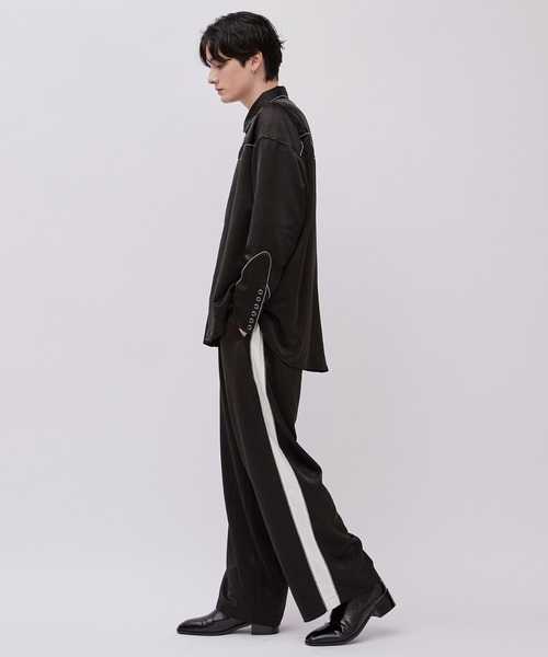 Lui's（ルイス）の「サテンパイピングシャツ (セットアップ対応