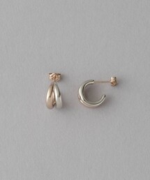 ete（エテ）の「○[ロウ] ダブルライン ピアス バイカラー（ピアス（両 
